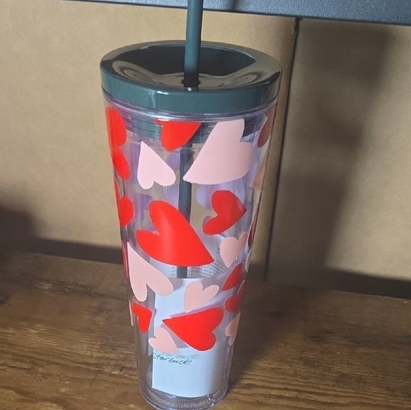 STARBUCKS VALENTINES DAY COLD CUP 240Z NWT - Picture 2 of 5